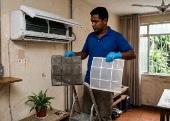 Técnico de ar-condicionado conta que 75% dos chamados são aparelhos que pararam de gelar só porque ninguém limpou o filtro e ensina de quanto em quanto tempo fazer