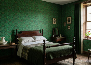 O papel de parede verde que decorou as casas vitorianas era pigmentado com arsênico, matava crianças que dormiam no quarto, e o fabricante mais famoso da Inglaterra negou o problema