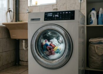 A máquina de lavar em ciclo quente gasta cinco vezes mais que em água fria, e a mudança sozinha reduz a conta sem alterar a limpeza da roupa