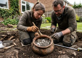 Dono de casa encontra 18,5 kg de prata viking enterrados no quintal, e o tesouro reúne cerca de 700 objetos de mais de 1.000 anos