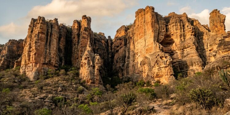 Capadócia Piauiense reúne cânions, corredores naturais e formações rochosas monumentais - Imagem criada por inteligência artificia (ChatGPT / Olhar Digital)