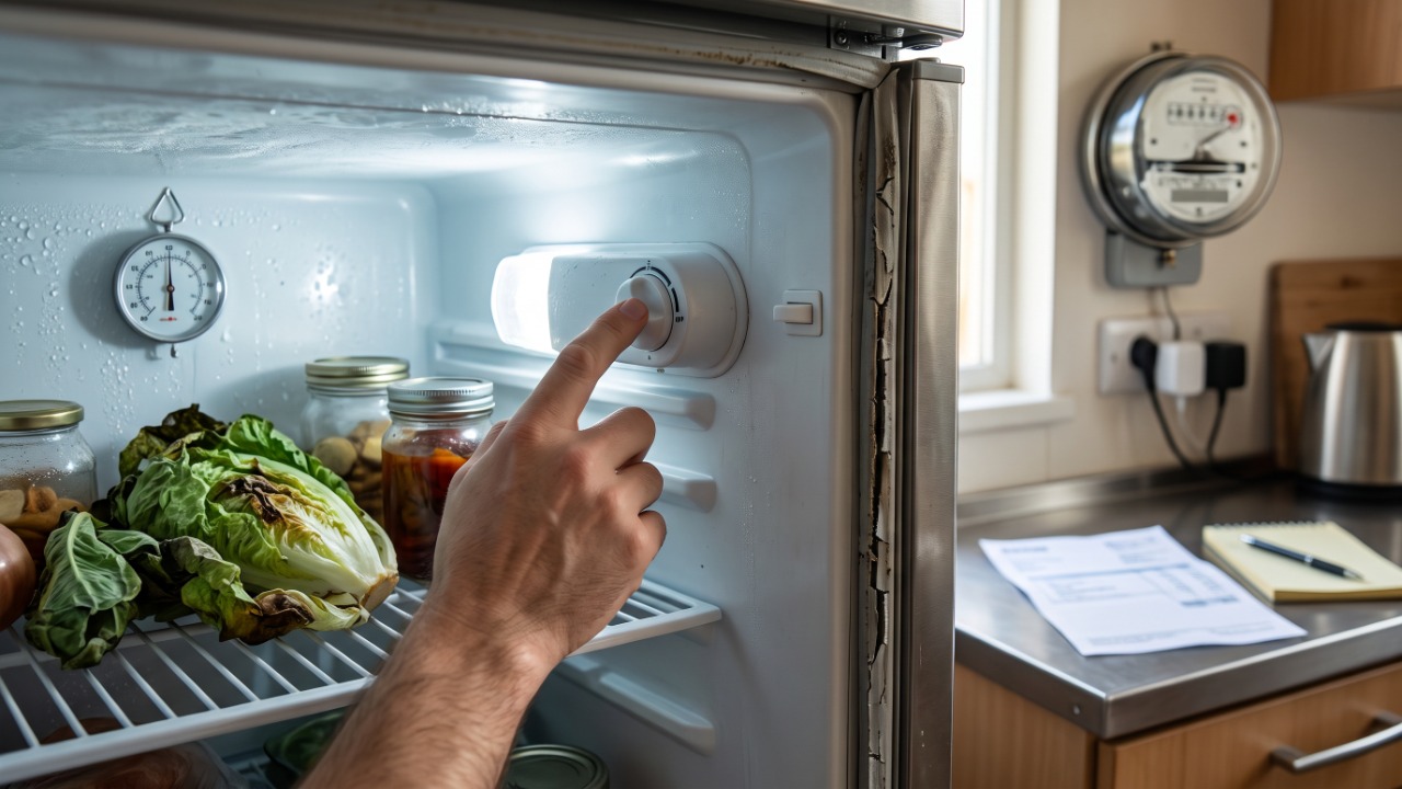 Por que deixar o termostato da geladeira no máximo o ano inteiro faz o motor trabalhar mais, congela as verduras e pesa na conta de luz, e qual a posição indicada no verão