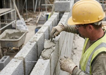 A parede feita com duas fileiras de blocos e uma camada de ar no meio parece desperdiçar espaço, mas esse vazio altera a velocidade com que o calor atravessa a construção