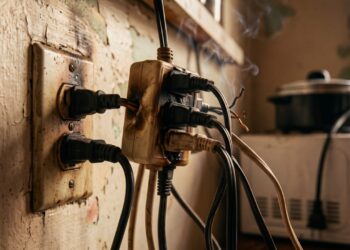 Morador liga chuveiro, airfryer e ar-condicionado juntos e descobre por que a fiação de casas antigas não aguenta a carga