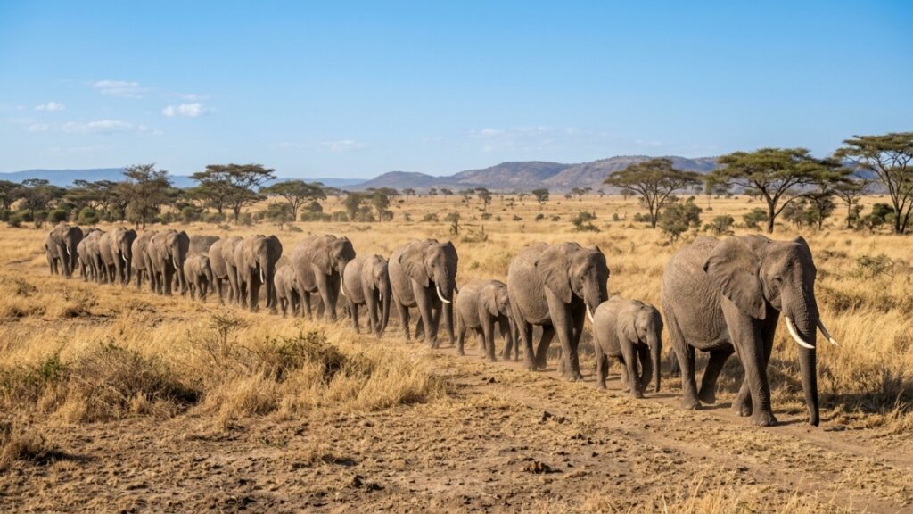 O elefante que pode reconhecer o chamado de outro indivíduo mesmo depois de anos separado dele, usando sons graves capazes de viajar grandes distâncias