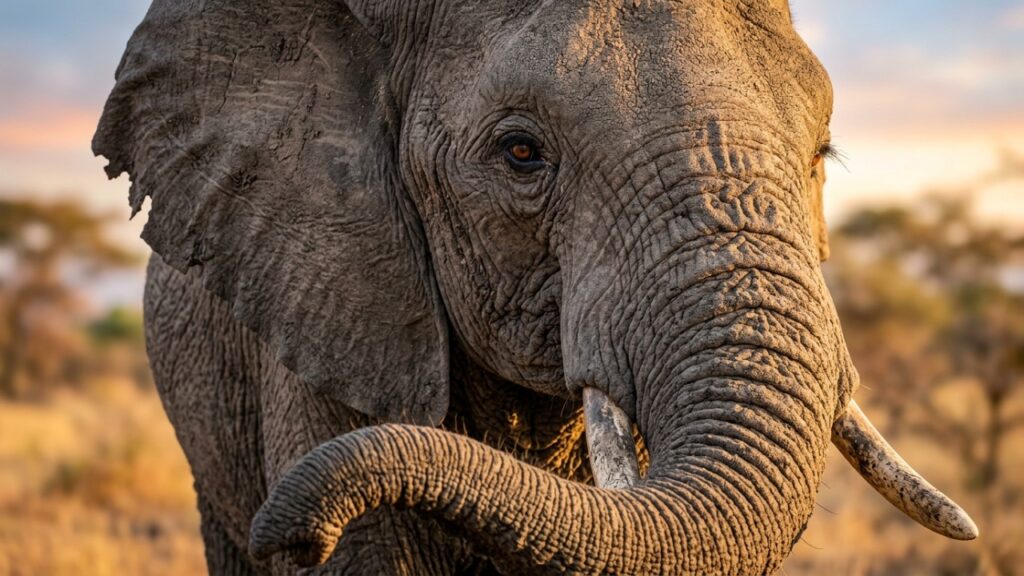 O elefante que pode reconhecer o chamado de outro indivíduo mesmo depois de anos separado dele, usando sons graves capazes de viajar grandes distâncias