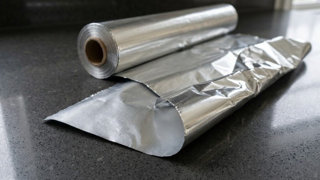 Papel-alumínio tem um lado fosco e um brilhante: para que serve cada um e por que a escolha quase não muda o resultado no forno