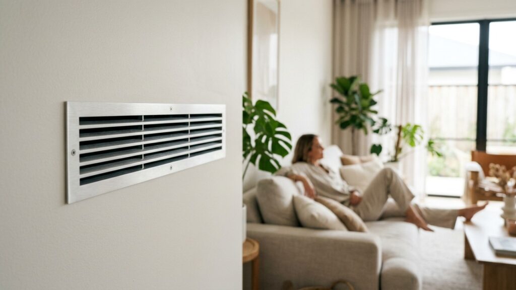 O sistema que faz o ar atravessar tubos enterrados antes de entrar na casa aproveita uma propriedade do solo que praticamente não muda durante as horas mais quentes do dia
