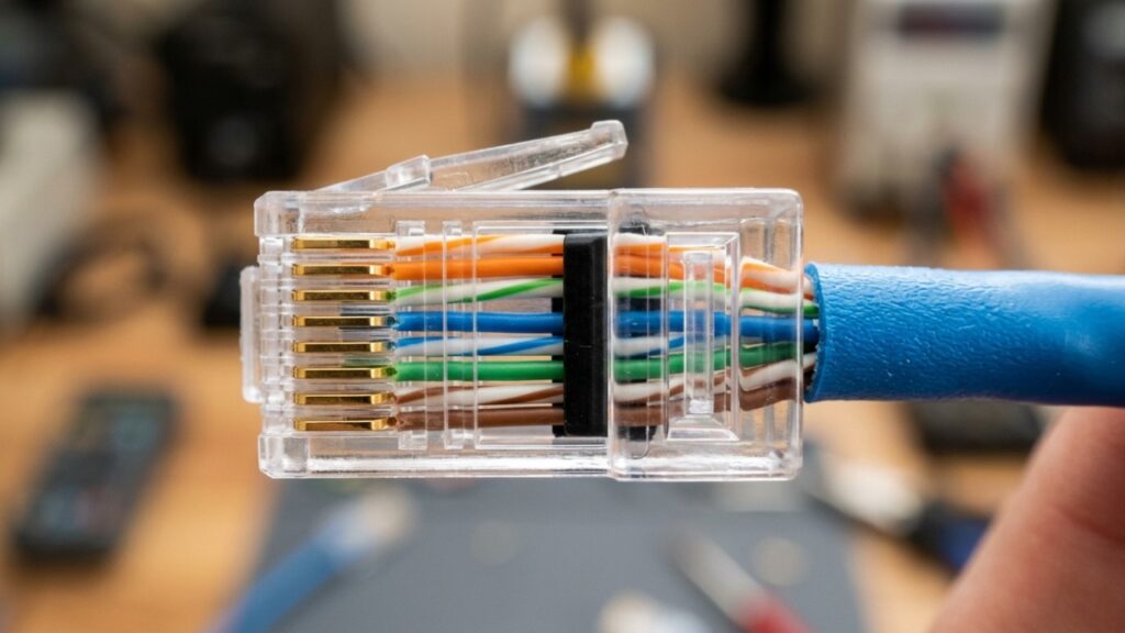 Por que o cabo de rede tem oito fios coloridos se só quatro são usados na maioria das casas