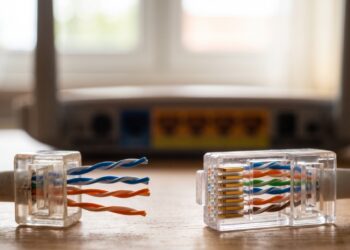Por que o cabo de rede tem oito fios coloridos se só quatro são usados na maioria das casas