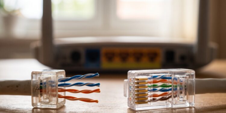 Por que o cabo de rede tem oito fios coloridos se só quatro são usados na maioria das casas