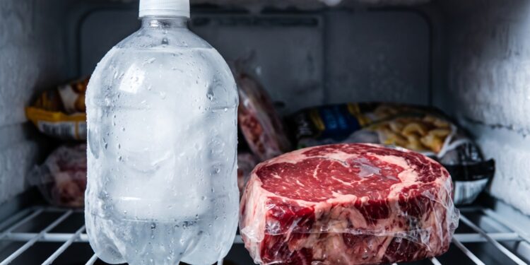 Encher os espaços vazios do freezer com garrafas de água ajuda mesmo a conservar o frio? O detalhe que pouca gente testa