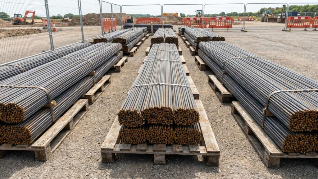 Produtor compra vergalhão e encontra ferrugem nas barras antes de concretar: engenheiros explicam qual tipo de ferrugem é superficial e some no contato com o concreto, qual já comeu a seção da barra e obriga a devolver o lote, e o teste da escova de aço que qualquer um faz na obra
