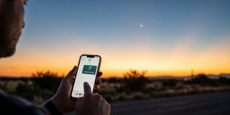 A internet por satélite pode chegar diretamente ao celular sem antena parabólica quando satélites e aparelhos compartilham faixas e protocolos compatíveis