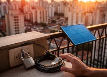 A regra da Aneel que permite ligar painel solar direto na tomada existe na Alemanha e já chegou a 1 milhão de lares, no Brasil a situação é diferente, e o instalador explica o que muda na prática para quem mora de aluguel