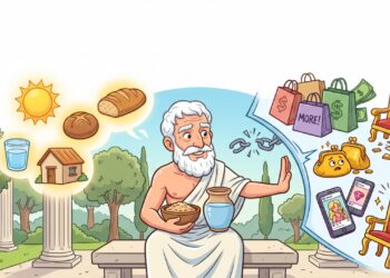 Epicuro e a escola epicurista, em reflexão sobre por que ter mais nem sempre significa viver melhor