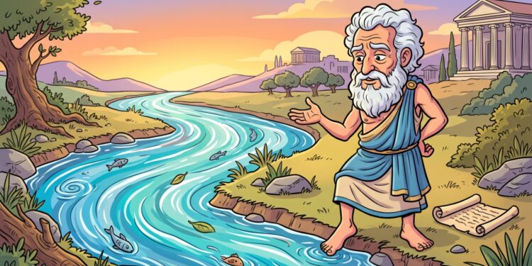 Heráclito, filósofo grego: “Ninguém entra duas vezes no mesmo rio” — o que a frase de 2.500 anos ensina sobre quem tenta voltar ao passado