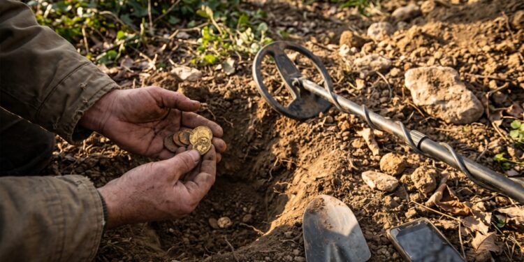 Dois arqueólogos amadores encontram 141 moedas de ouro romanas enterradas e o Estado italiano paga mais de 300 mil euros pela descoberta
