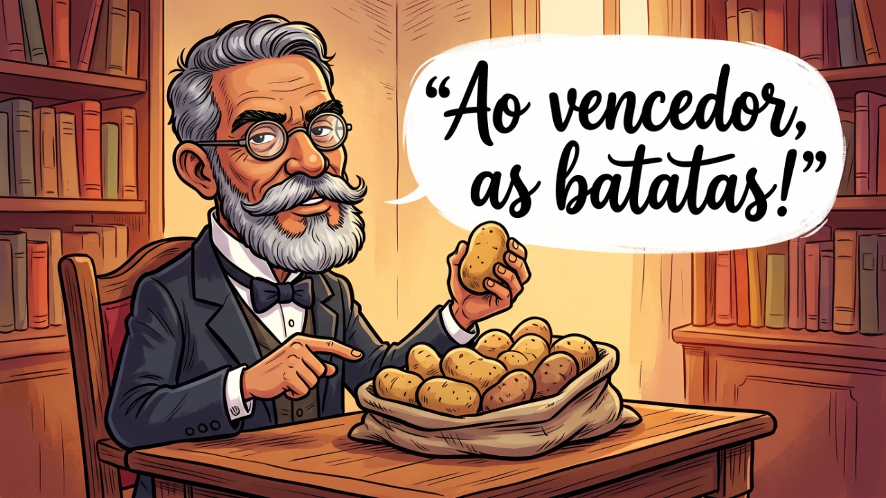 Machado de Assis: “Ao vencedor, as batatas” — o que a frase mais irônica da literatura brasileira diz sobre competição