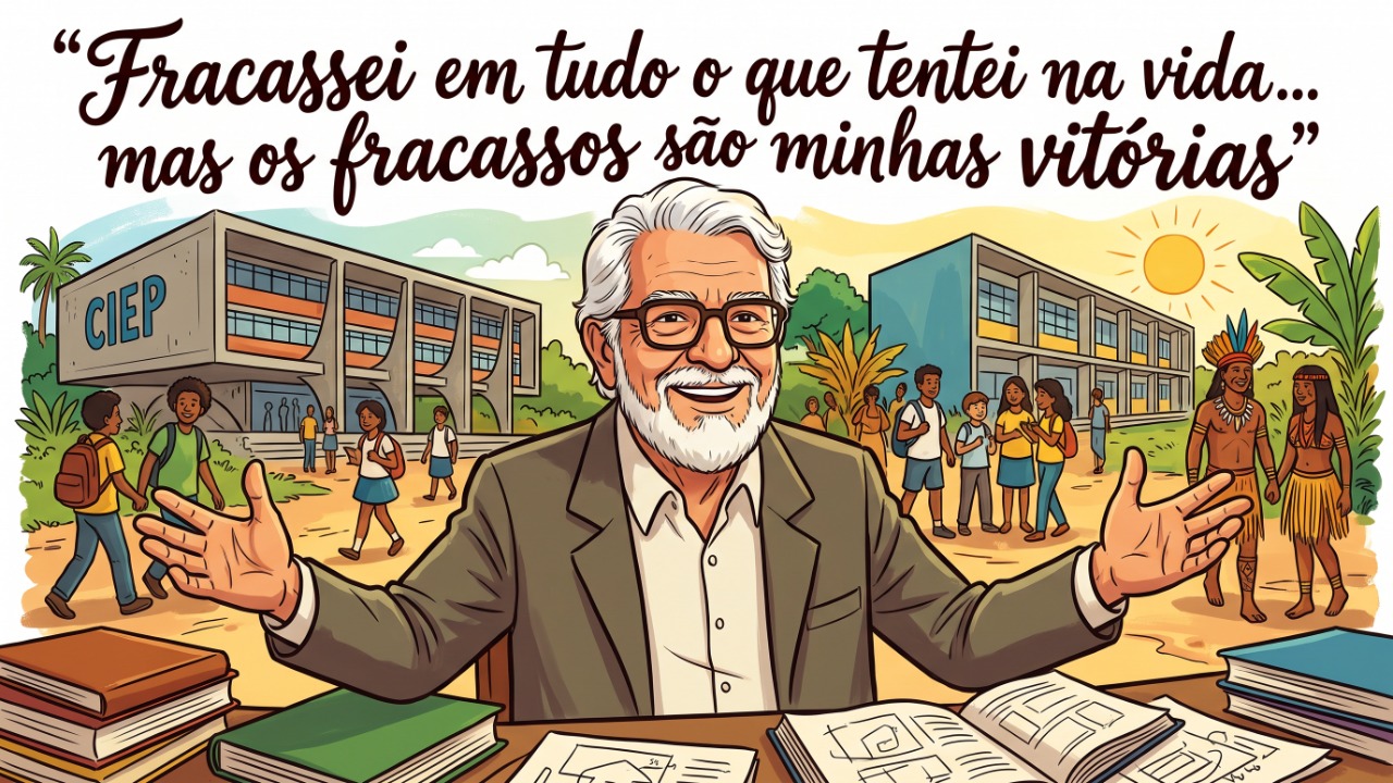 Darcy Ribeiro: “Fracassei em tudo o que tentei na vida… mas os fracassos são minhas vitórias” — o antropólogo que transformou derrotas em legado