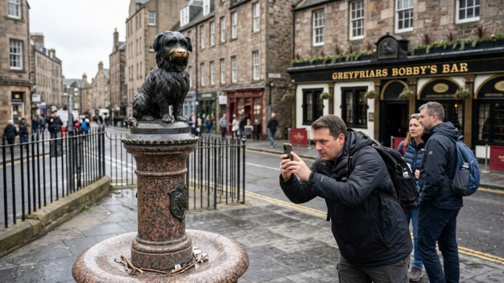 Greyfriars Bobby, o cão que teria guardado o túmulo do dono por 14 anos em Edimburgo e ganhou uma estátua