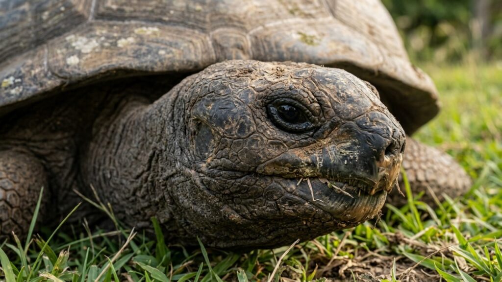 A tartaruga Jonathan nasceu por volta de 1832, já viveu aproximadamente 194 anos e continua sendo reconhecida como o animal terrestre vivo mais velho do mundo