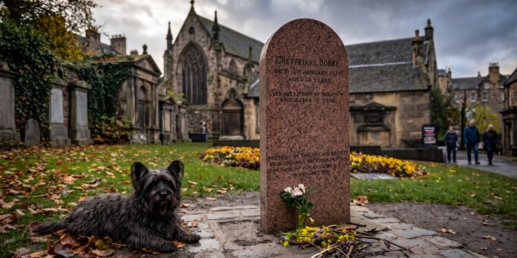 Greyfriars Bobby, o cão que teria guardado o túmulo do dono por 14 anos em Edimburgo e ganhou uma estátua