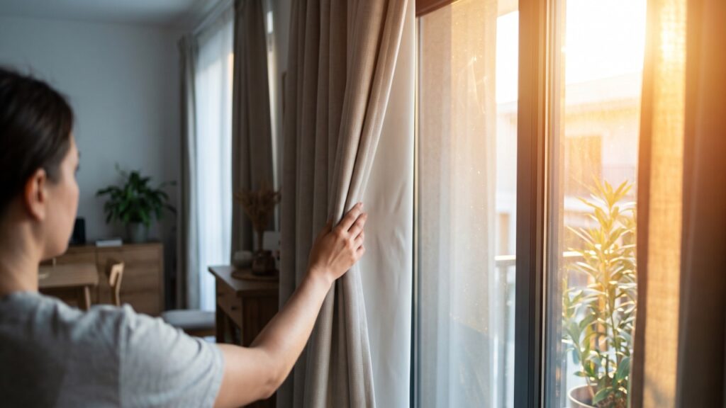 Fechar janelas e cortinas de dia e abrir à noite: o método simples que deixa a casa mais fresca sem ligar nada