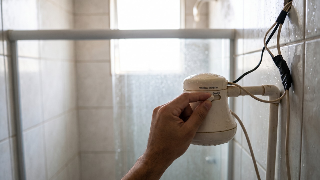 Chuveiro no “verão” ou no “inverno”: quanto a chave muda na conta de luz e quando vale a pena trocar