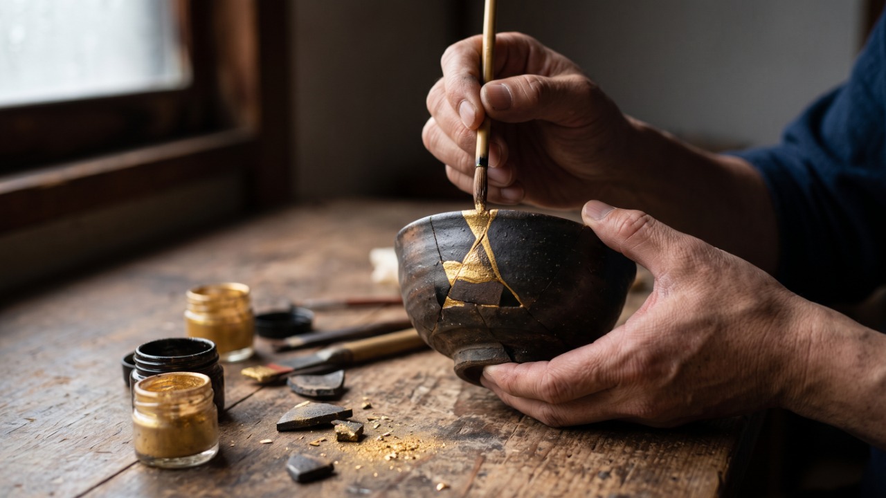 Kintsugi: a arte japonesa de consertar louça quebrada com ouro e o que ela ensina sobre cicatrizes