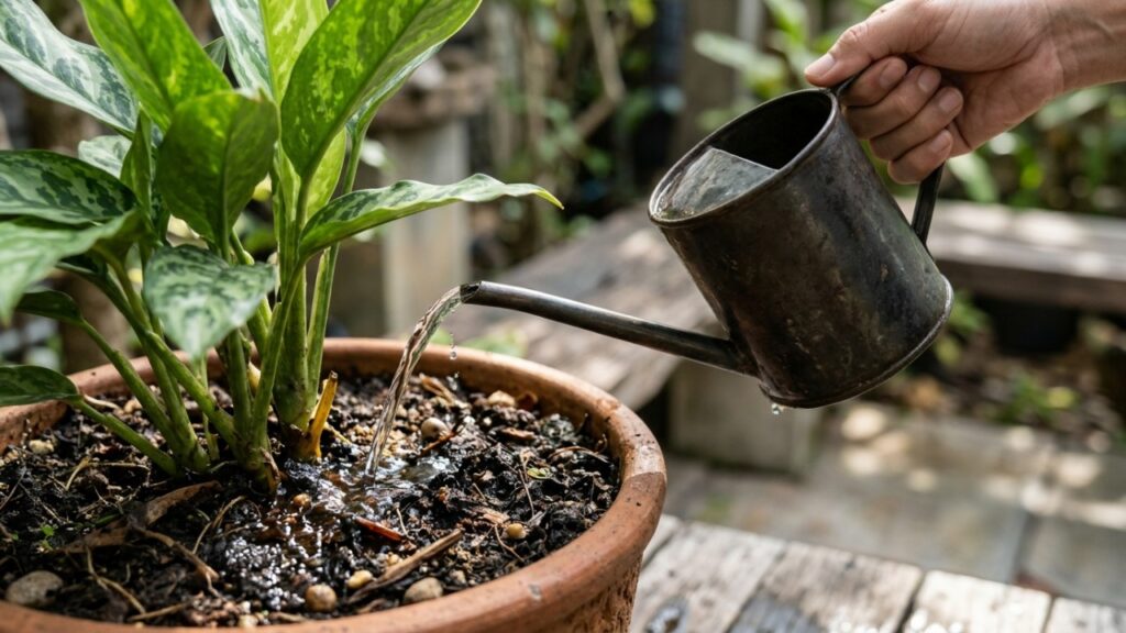 Jardineiro com 30 anos de profissão diz que regar plantas à noite favorece fungos e mostra o horário em que a água é mais bem aproveitada