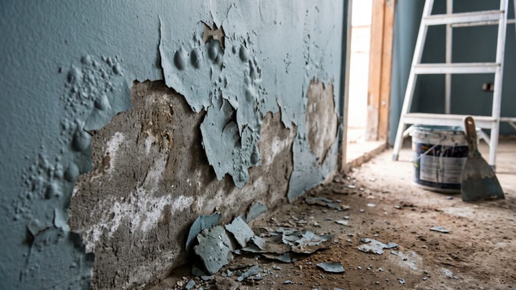 Pintor com 20 anos de obra repete o mesmo aviso: tinta aplicada em reboco novo antes de 28 dias pode descascar em poucos meses