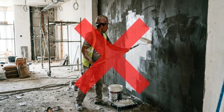 Pintor com 20 anos de obra repete o mesmo aviso: tinta aplicada em reboco novo antes de 28 dias pode descascar em poucos meses