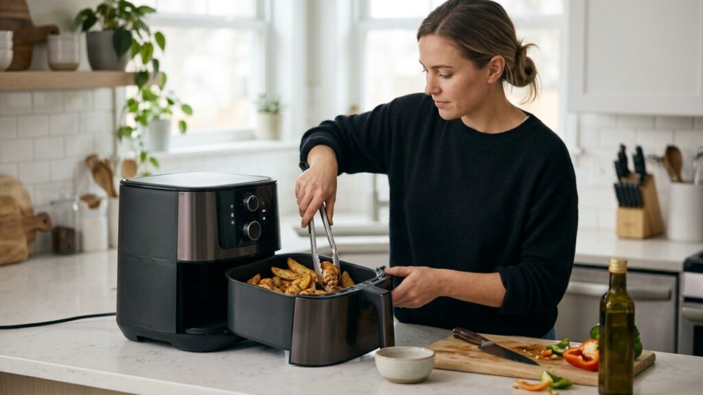 Qual consome menos energia para preparar a mesma comida: airfryer, forno elétrico ou forno a gás?