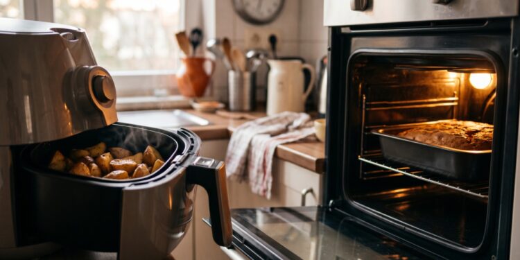 Qual consome menos energia para preparar a mesma comida: airfryer, forno elétrico ou forno a gás?