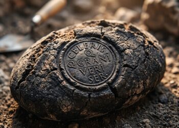 Arqueólogos encontraram em Pompeia uma padaria com moinho movido a burro, coco de rato fossilizado e pão carbonizado com carimbo do padeiro, e descobriram que os romanos já usavam marca registrada para provar autoria