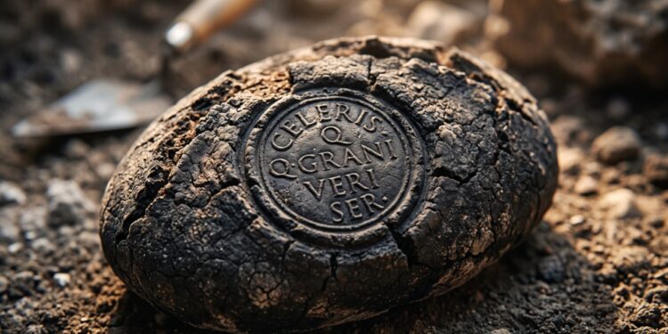 Arqueólogos encontraram em Pompeia uma padaria com moinho movido a burro, coco de rato fossilizado e pão carbonizado com carimbo do padeiro, e descobriram que os romanos já usavam marca registrada para provar autoria