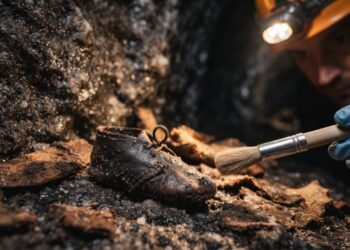 Arqueólogos encontram sapato infantil de 2.200 anos com cadarço ainda preservado — e o local onde ele apareceu torna o achado ainda mais raro