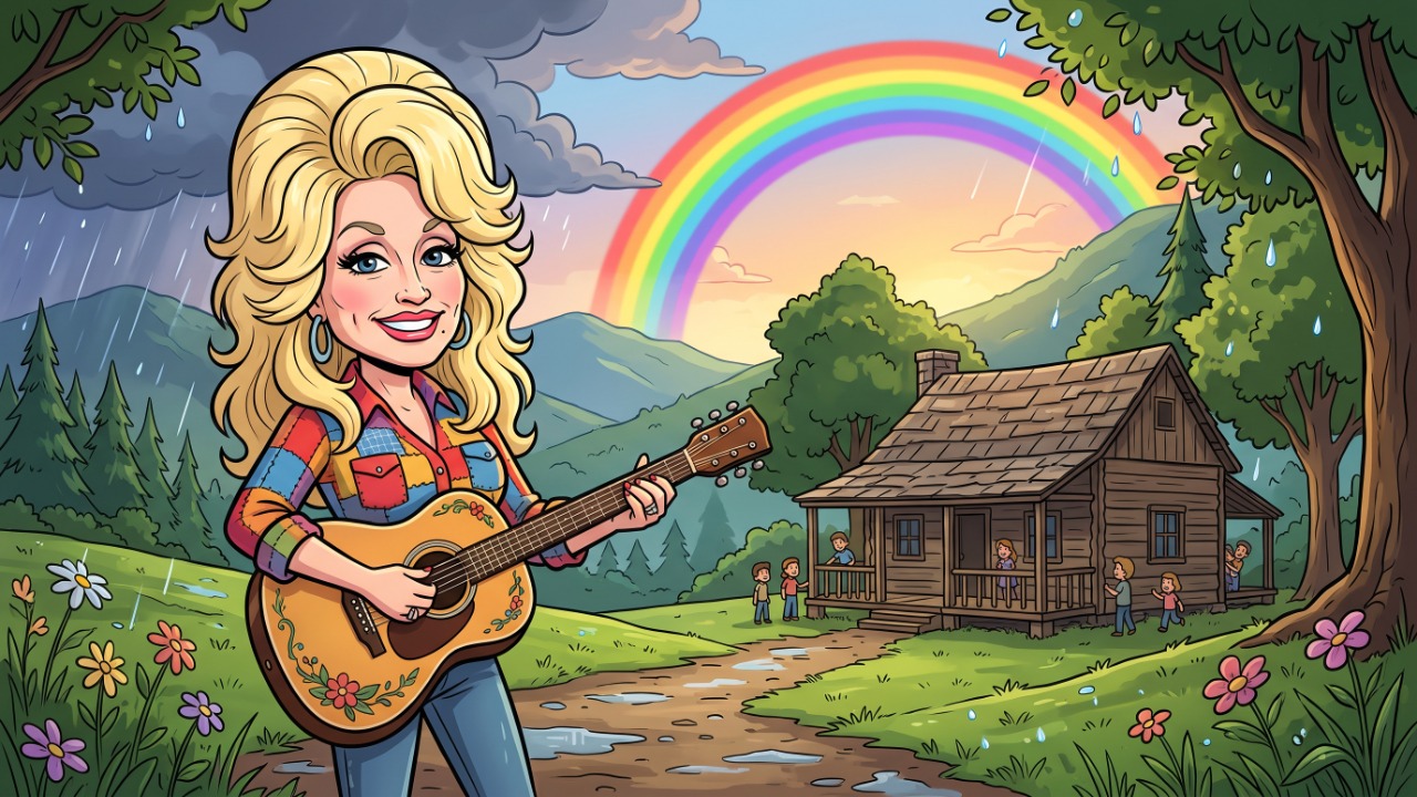 Dolly Parton, cantora: “Se você quer o arco-íris, precisa aguentar a chuva” — lições de vida da artista que cresceu numa cabana sem luz elétrica ao lado de 11 irmãos