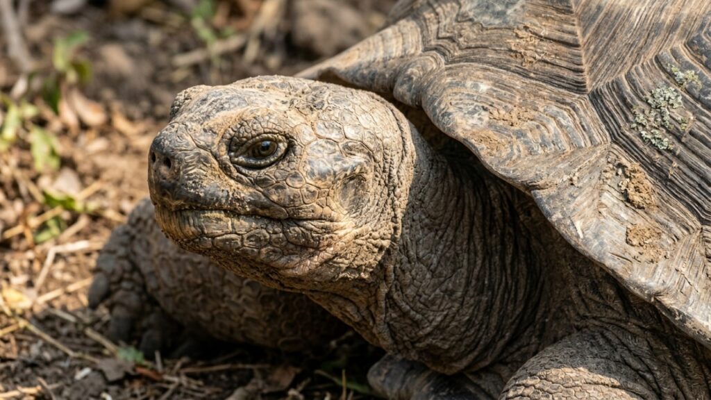 Jonathan, a tartaruga-gigante da ilha de Santa Helena, tem cerca de 190 anos, já viveu sob o reinado de 8 monarcas britânicos e é o animal terrestre mais velho do mundo