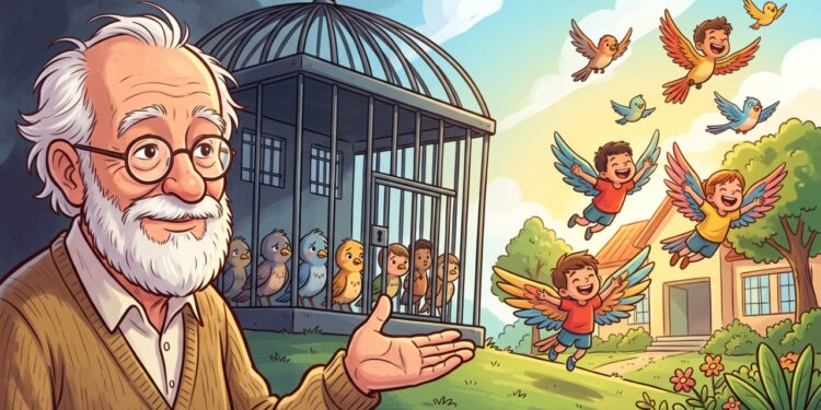 Rubem Alves, educador brasileiro: "Há escolas que são gaiolas e há escolas que são asas", a frase que ainda divide pais na hora de escolher a escola dos filhos
