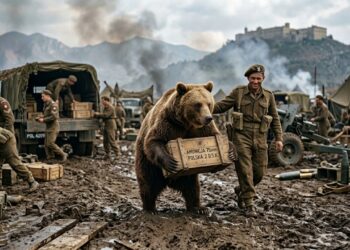 Wojtek, o urso que acompanhou soldados e ficou conhecido por carregar caixas de munição durante a guerra