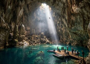 O lugar onde rios tão transparentes deixam os peixes visíveis a metros de distância transformou a geologia calcária em flutuação, mergulho e ecoturismo