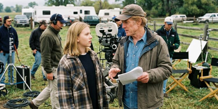Scarlett Johansson revela o que Robert Redford fazia antes de cada cena no set de O Encantador de Cavalos: ele sentava e explicava a cena