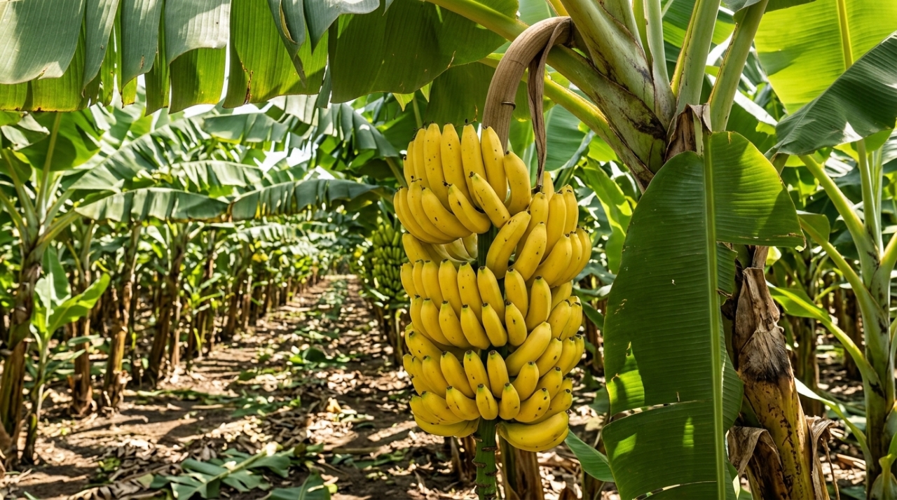 A banana do supermercado é clone: todas vêm da mesma planta multiplicada há décadas, a variedade anterior foi extinta comercialmente por um fungo nos anos 1950, e o mesmo fungo já chegou à variedade atual
