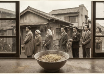 A Nissin lançou o miojo no Japão em 1958 porque o inventor viu fila de gente com fome no pós-guerra, o preço inicial era seis vezes o do macarrão comum, e os japoneses elegeram o produto a maior invenção do século 20 do país