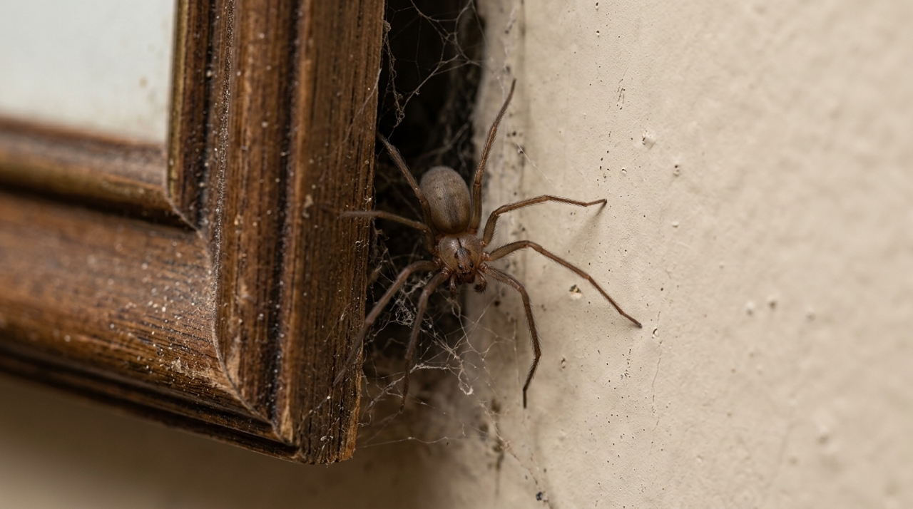 Os especialistas concordam: a aranha-marrom que aparece atrás do quadro na parede não é agressiva, só pica quando prensada contra a pele, e a forma mais segura de tirá-la sem matá-la e sem risco é com um copo e um papel