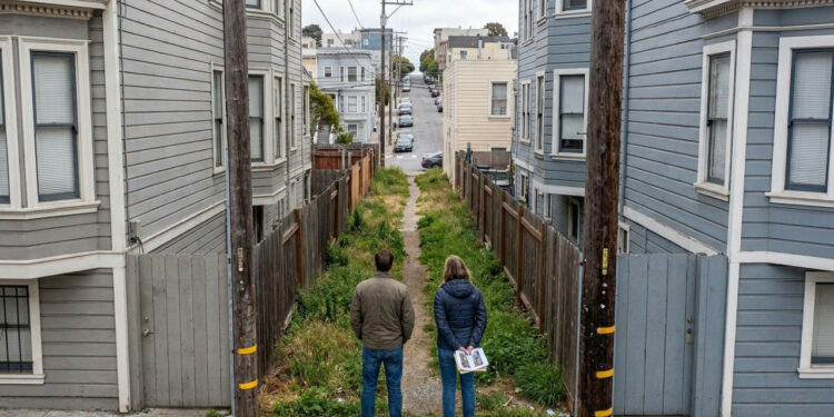 Casal paga US$ 25 mil achando que comprou uma casa de US$ 1 milhão e descobre depois que era dono de um beco de apenas 2 metros de largura