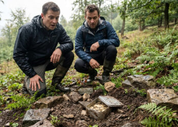 Dois homens faziam uma caminhada quando viram uma lata de alumínio saindo da terra, dentro havia mais de 6 quilos de moedas de ouro e outros objetos