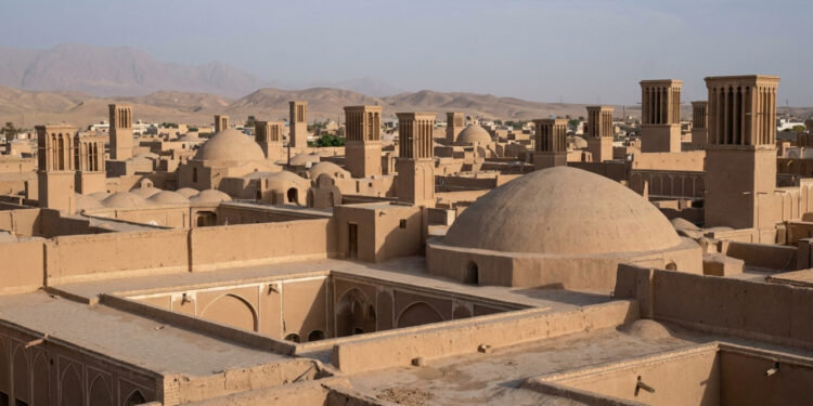 Uma cidade iraniana aprendeu a sobreviver no deserto conduzindo água por canais subterrâneos que atravessam bairros inteiros e abastecem suas construções históricas